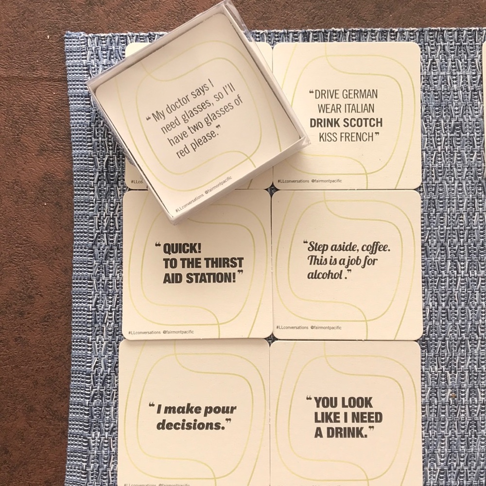 2 Sets Drink Coasters
